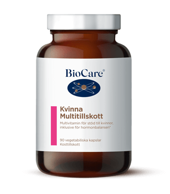 Burk med BioCare Kvinna Multitillskott Burk med BioCare Kvinna Multitillskott