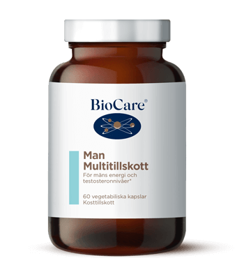 Burk med BioCare Man Multitillskott Burk med BioCare Man Multitillskott
