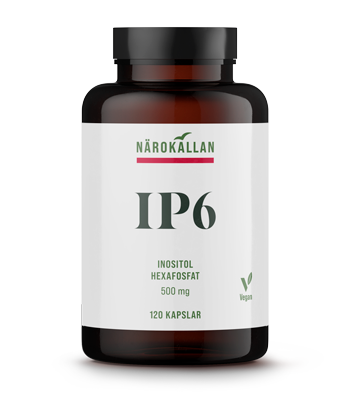 Bottle with Närokällan IP6 120 capsules Bottle with Närokällan IP6 120 capsules