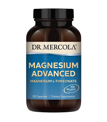 Bottle with Dr. Mercola Magnesium Advanced L-threonate Bottle with Dr. Mercola Magnesium Advanced L-threonate