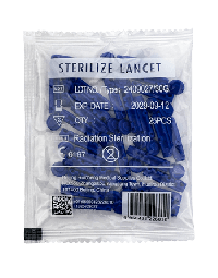 Bag with eBketone lancets