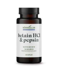 Närokällan Betain HCL & Pepsin 90 kapslar