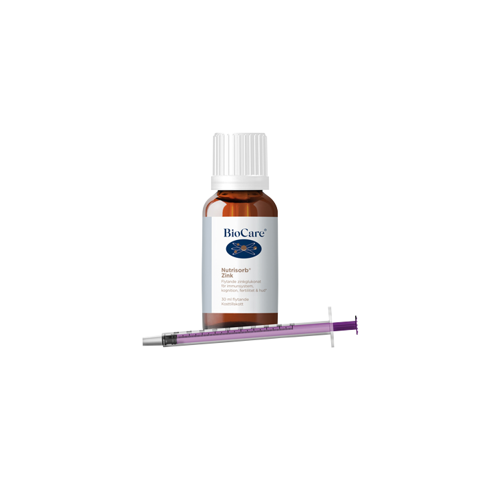 Bottle with BioCare Nutrisorb Zinc Bottle with BioCare Nutrisorb Zinc