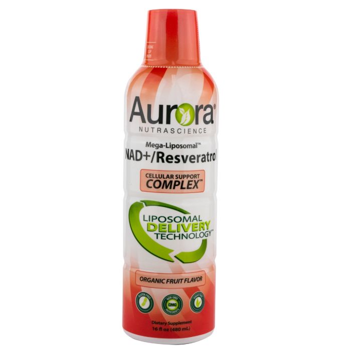 Flaska med Aurora NAD+/Resveratrol 480 ml Flaska med Aurora NAD+/Resveratrol 480 ml