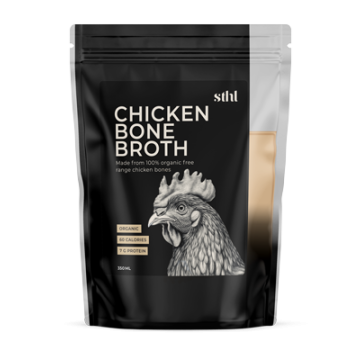 STHL Chicken Bone broth in bag 350 ml Org