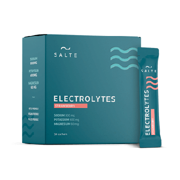 Package with Salte Electrolytes with Strawberry flavor