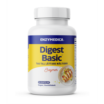 Bottle with Enzymedica Digest Basic enzymes