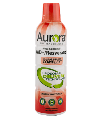Flaska med Aurora NAD+/Resveratrol 480 ml Flaska med Aurora NAD+/Resveratrol 480 ml
